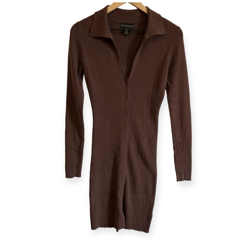Revolve House of Harlow 1960 V-Neck Knit Sweater Dress